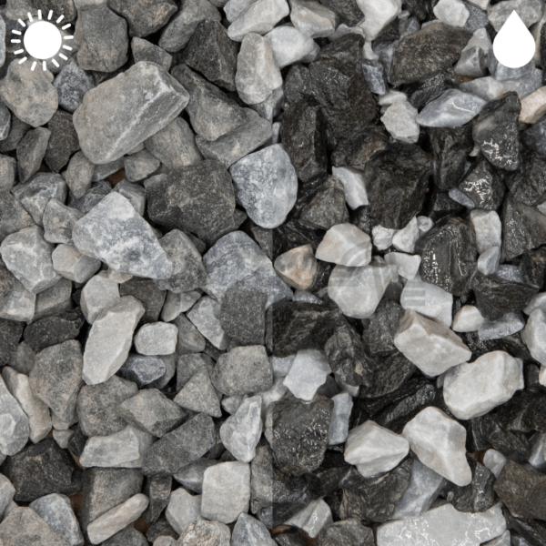 Black Ice Chippings 20mm