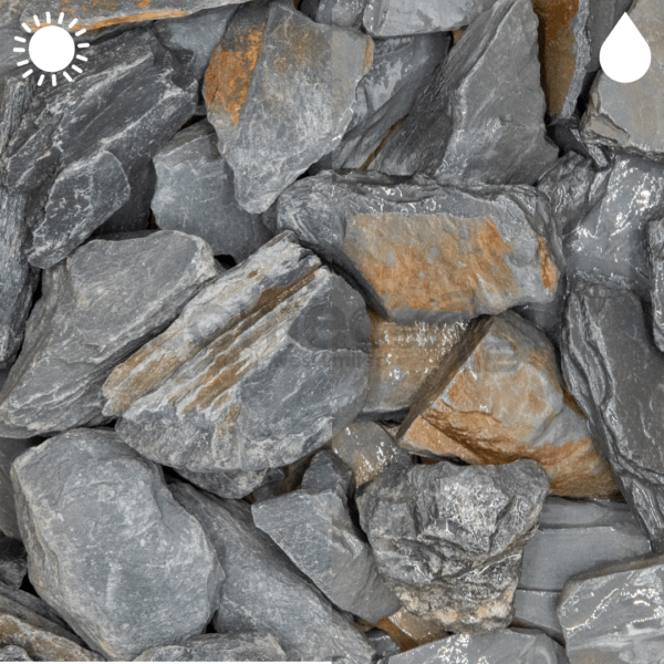 Blue-Grey (Charcoal) Slate Chippings 40mm