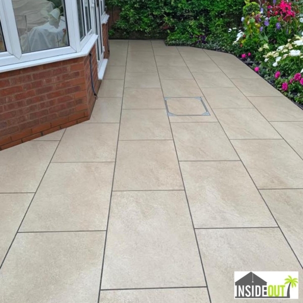 Crystal Porcelain Paving Cementino Beige
