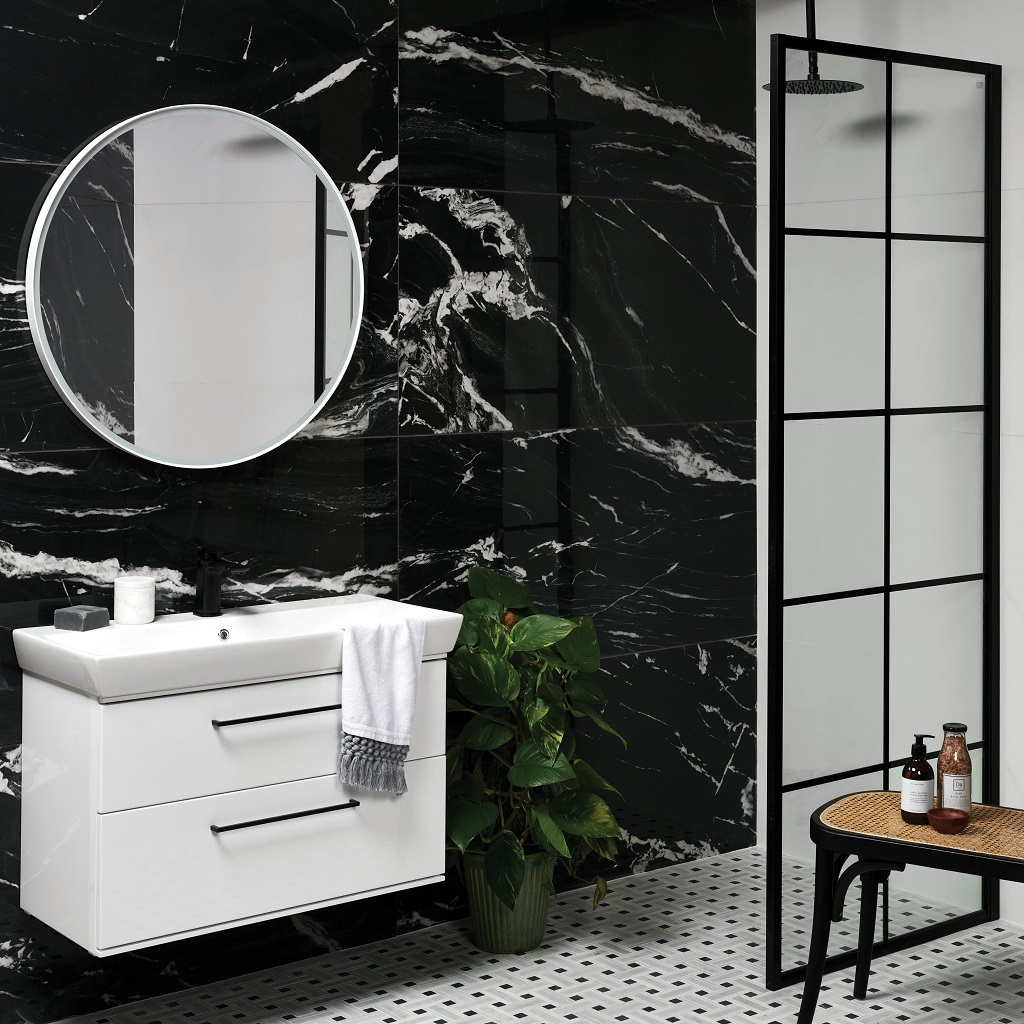 Marble Luxe Porcelain Polished Noir