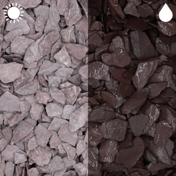 Plum Slate Chippings 20mm