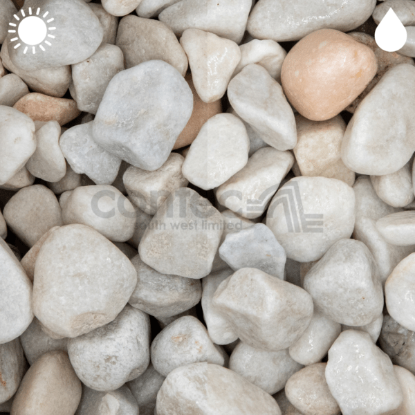 Spanish White Pebbles 20-40mm