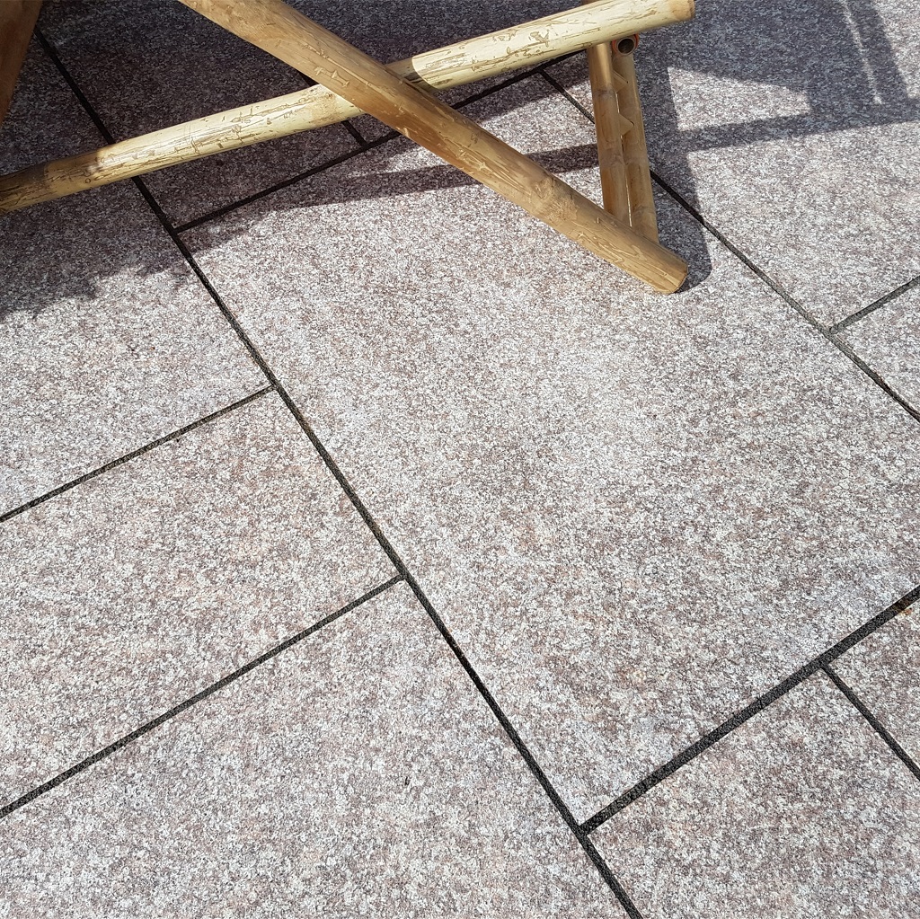 Pink Granite Paving