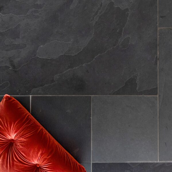 Empire Slate Flooring Trinity Black Sawn Edge