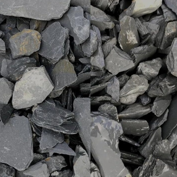 Blue-Grey (Charcoal) Slate Chippings 20mm