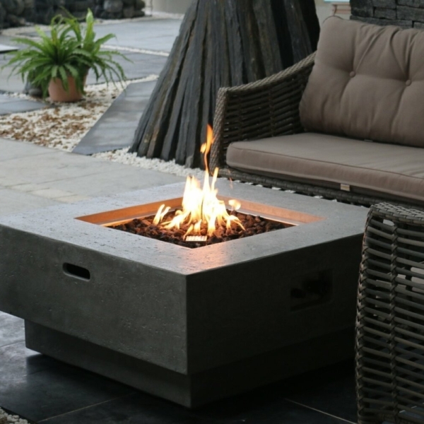 Manhattan Square Outdoor Fire Table